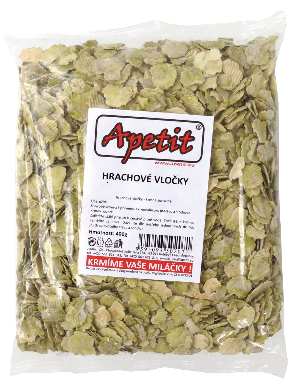 Hrachové vločky APETIT 400g