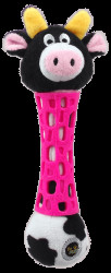 Hračka BeFun pro štěňata TPR+plyš kráva 17cm