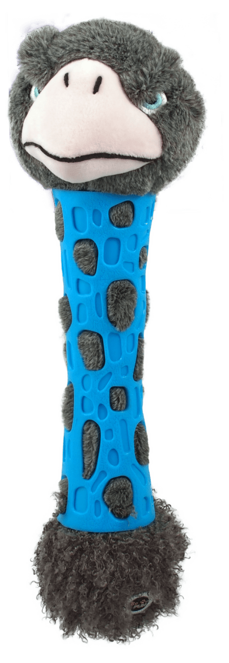 Hračka BeFun pro štěňata TPR+plyš pštros 38cm