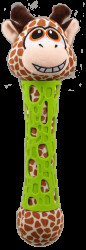 Hračka BeFun pro štěňata TPR+plyš žirafa 39cm