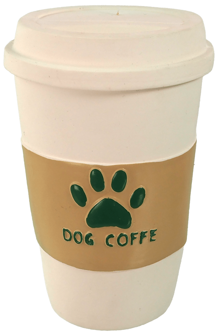 Hračka Dog Coffe latex se zvukem 12cm