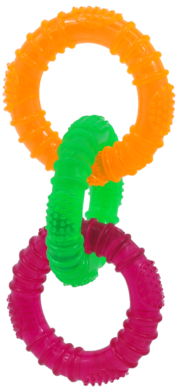Hračka Dog Fantasy 3 kruhy guma barevná 16cm