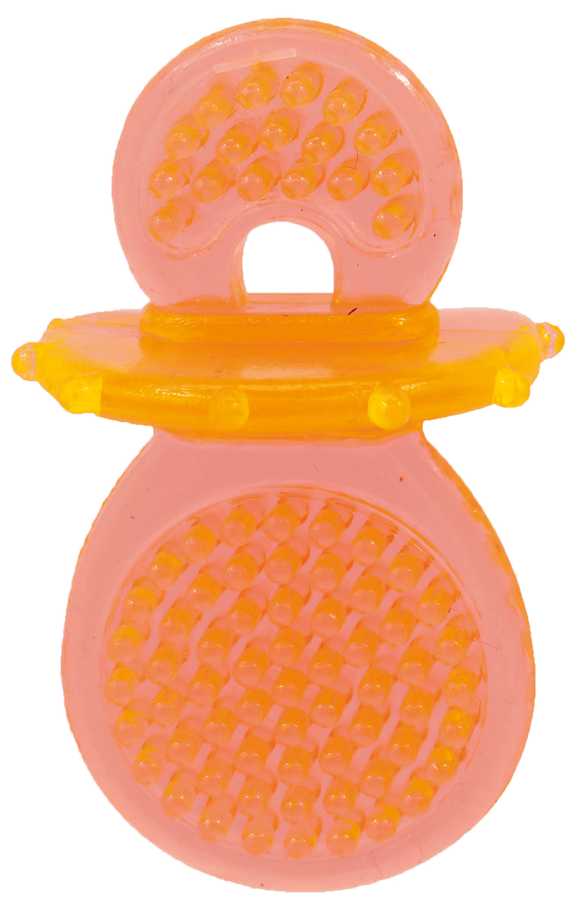 Hračka Dog Fantasy dudlík guma oranžová 8cm