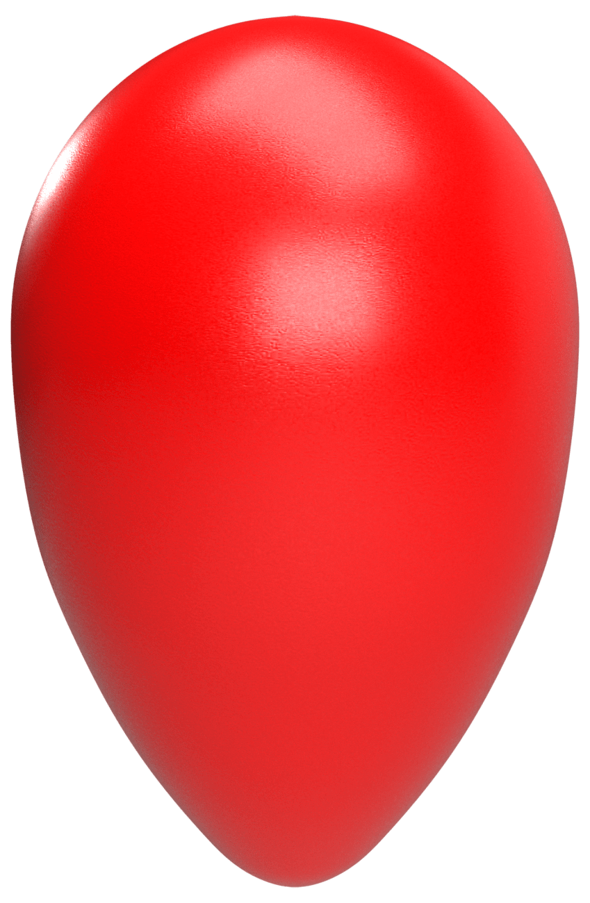 Hračka Dog Fantasy Eggy ball tvar vejce L červená