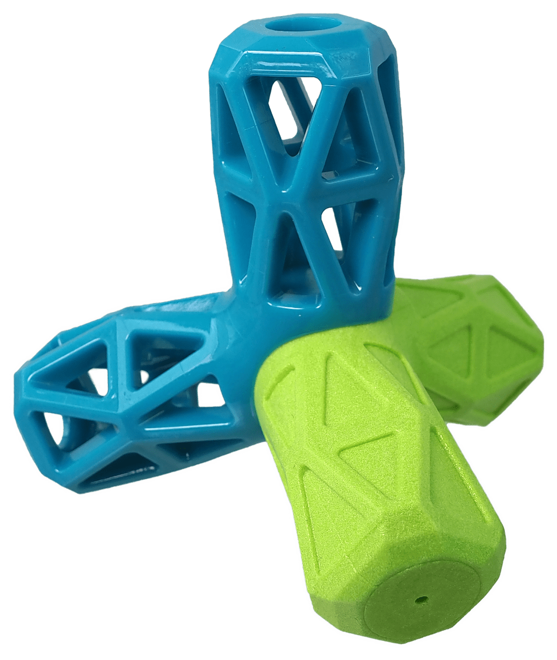 Hračka Dog Fantasy geometrická modro-zelená 12,9cm