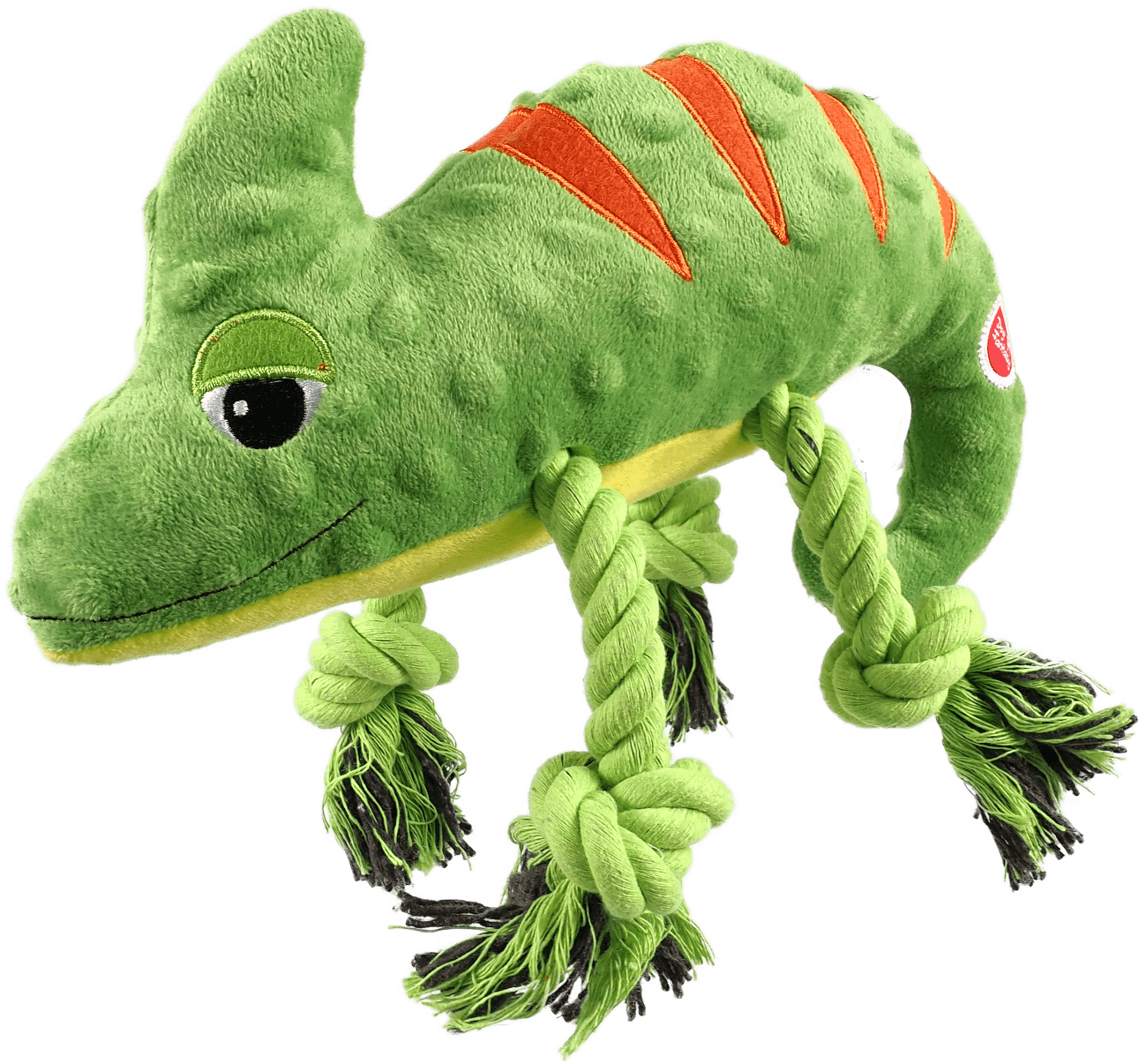 Hračka Dog Fantasy Jungle chameleon pískací zelená 28cm ​
