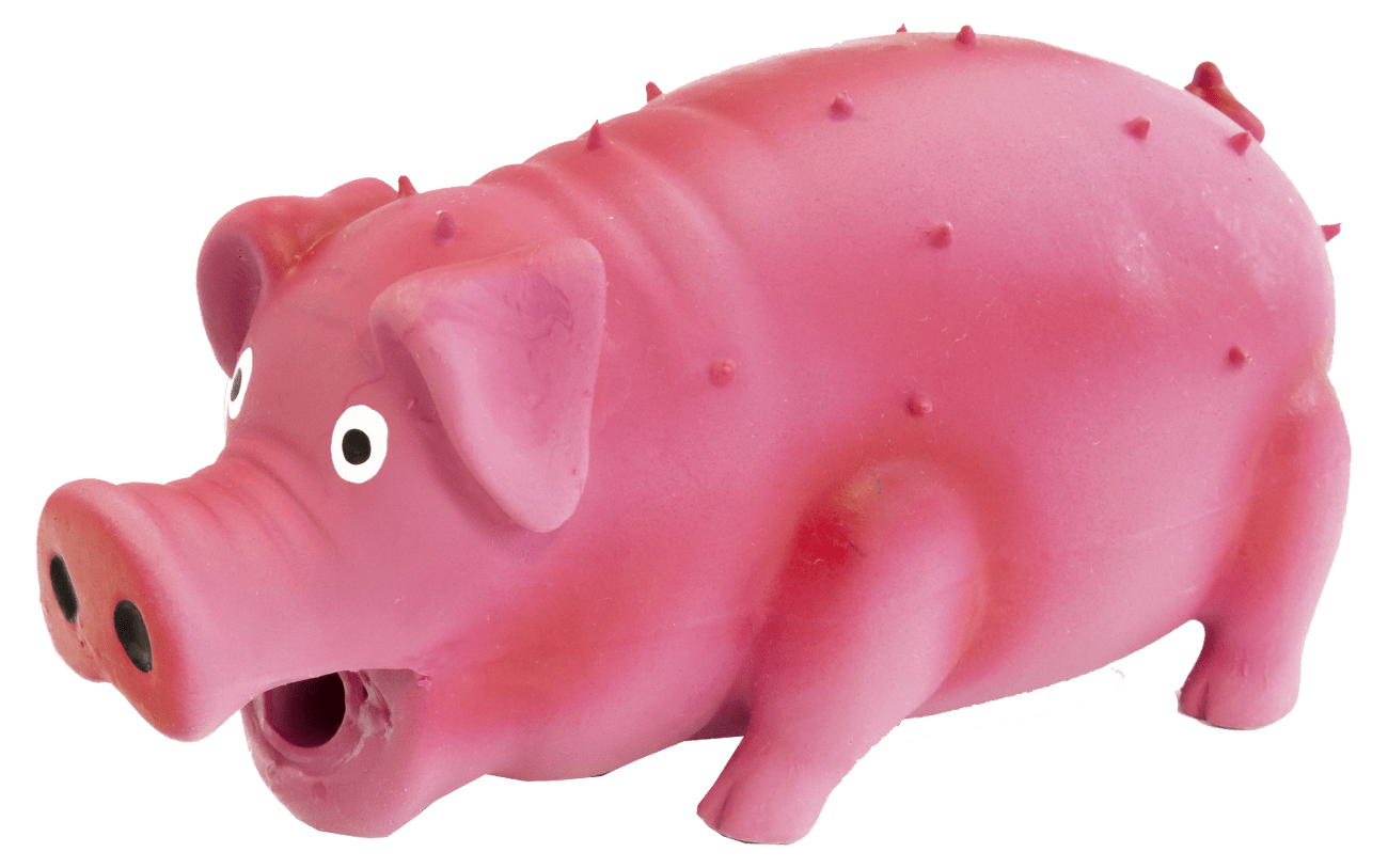 Hračka Dog Fantasy Latex pískající prase 10 cm