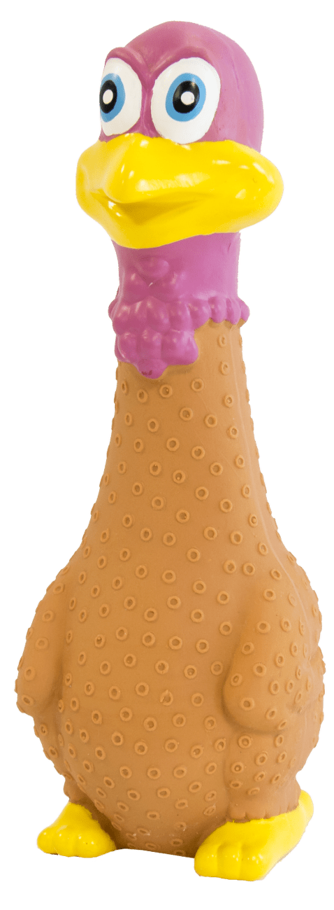 Hračka Dog Fantasy Latex slepice kvokající mix 19cm