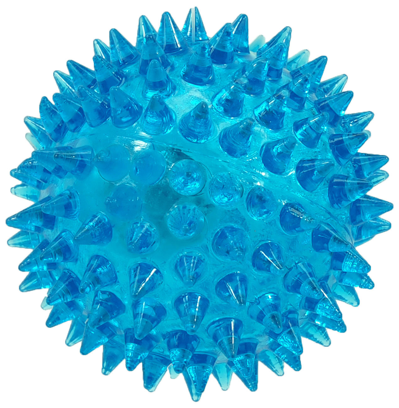 Hračka Dog Fantasy míček LED modrá 6cm
