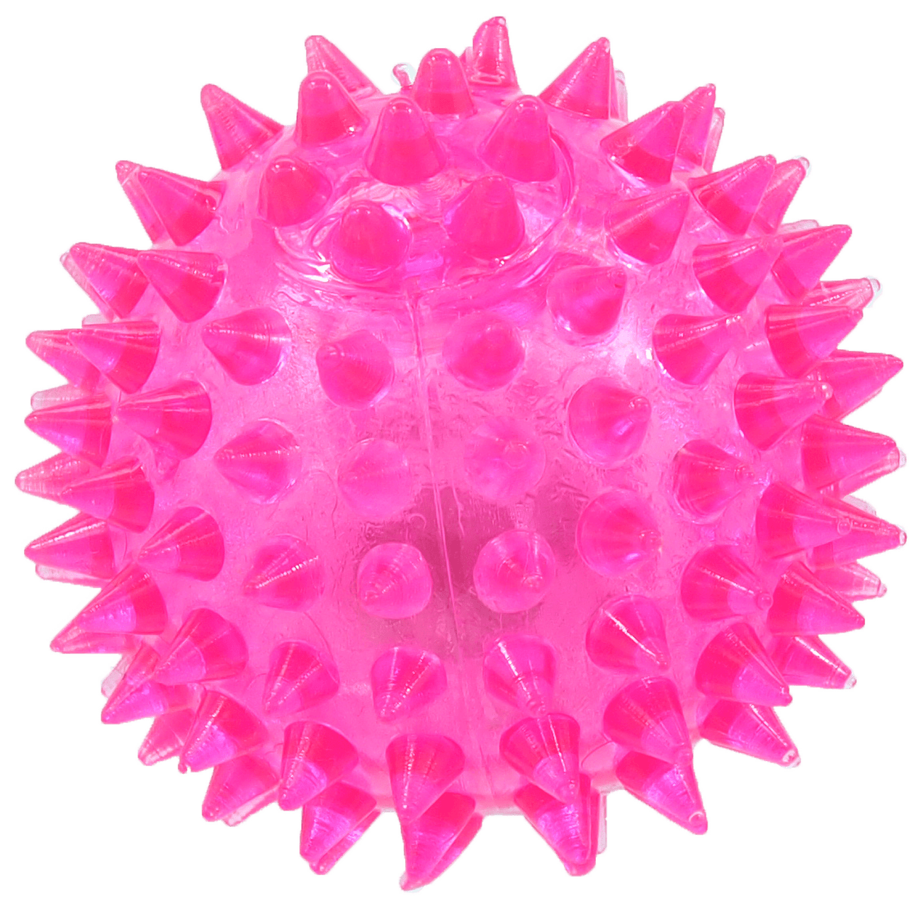 Hračka Dog Fantasy míček LED růžová 6cm