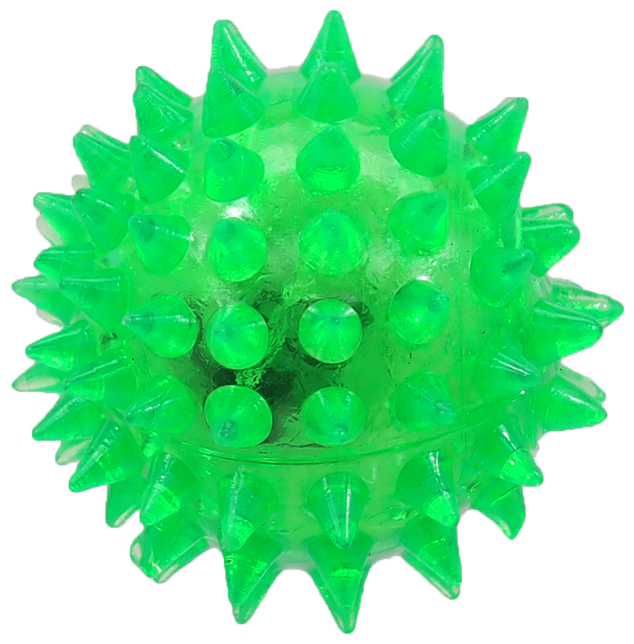 Hračka Dog Fantasy míček LED zelená 5cm