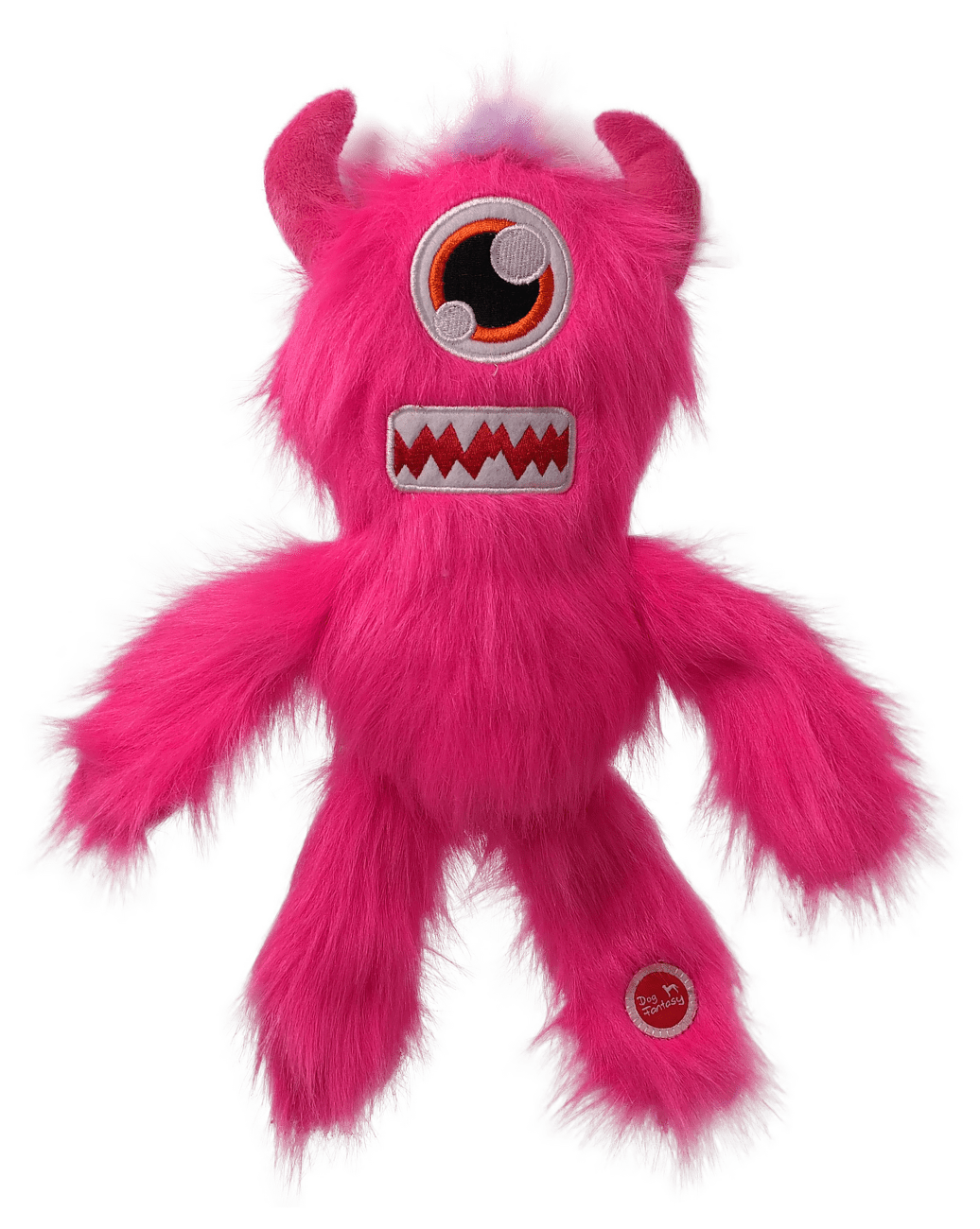 Hračka Dog Fantasy Monsters chlupaté strašidlo 35cm růžové