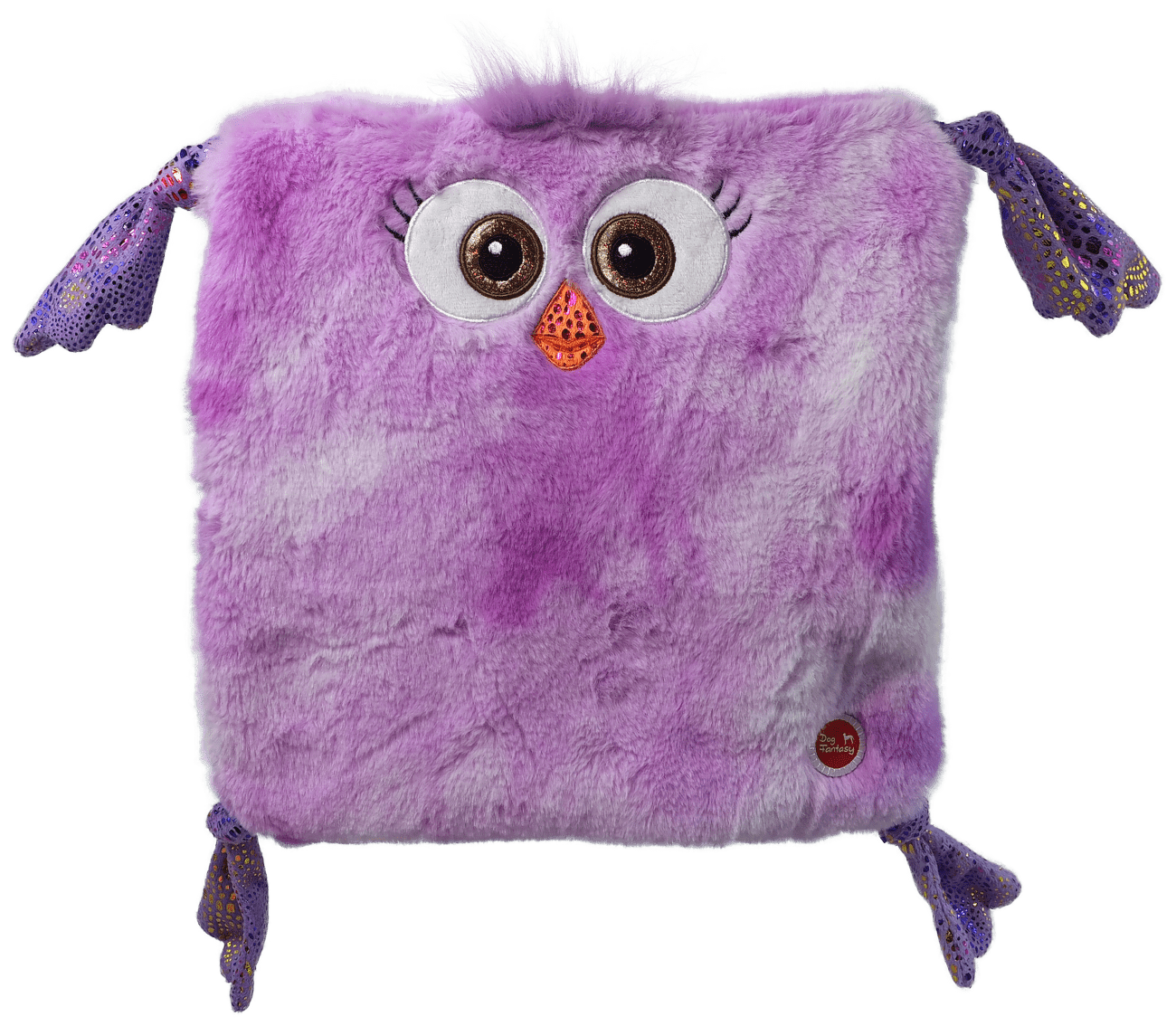Hračka Dog Fantasy Monsters šustící kuře čtvercové 28cm fialové