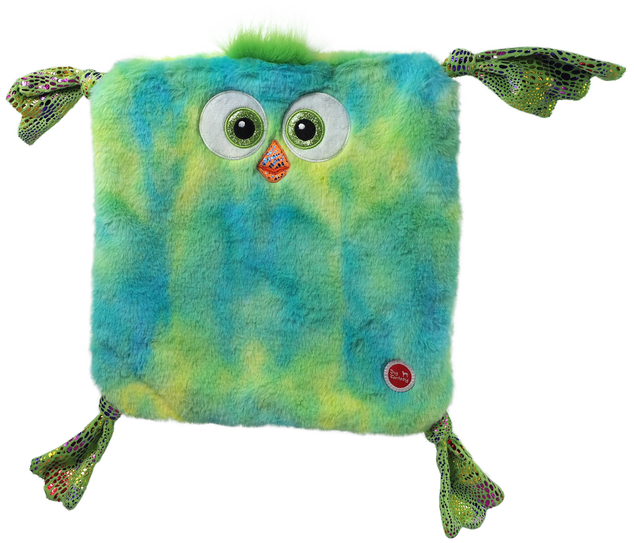Hračka Dog Fantasy Monsters šustící kuře čtvercové 28cm modré