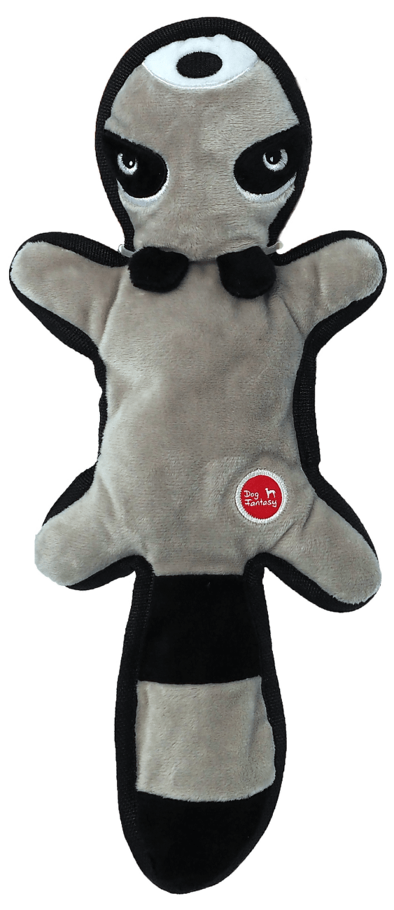 Hračka Dog Fantasy Recycled Toy mýval pískací se šustícím ocasem
