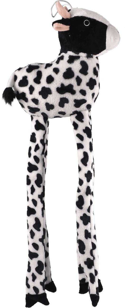 Hračka Dog Fantasy Rustling Jumbo šustící kráva s pískátkem 90cm​