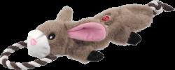 Hračka Dog Fantasy Skinneeez Králík s provazem 57 cm