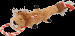 Hračka Dog Fantasy Skinneeez Lev s provazem 35 cm