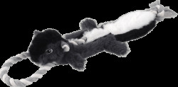 Hračka Dog Fantasy Skinneeez Skunk s provazem 35 cm