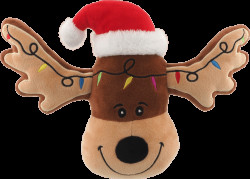 Hračka Dog Fantasy Winter Tale hlava soba pískací 23cm