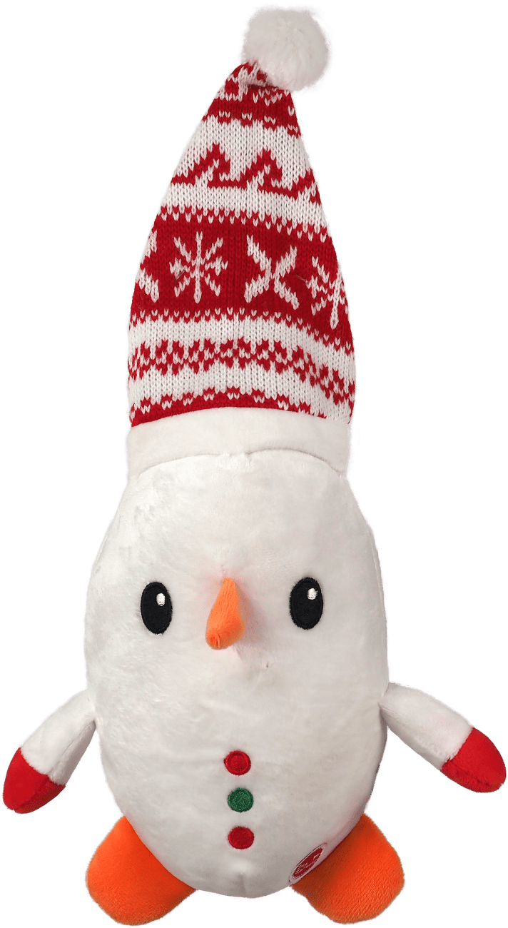 Hračka Dog Fantasy Winter Tale sněhulák pískací 40cm