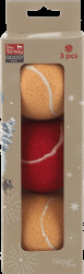 Hračka Dog Fantasy Winter Tale vánoční sada tenisových míčků 3ks