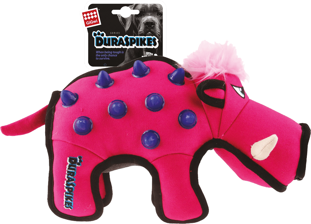 Hračka GiGwi Duraspikes divočák růžový