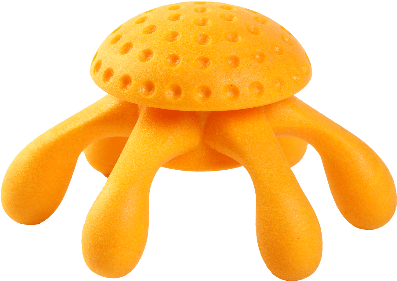 Hračka Kiwi Walker TPR guma chobotnice oranžová 12cm