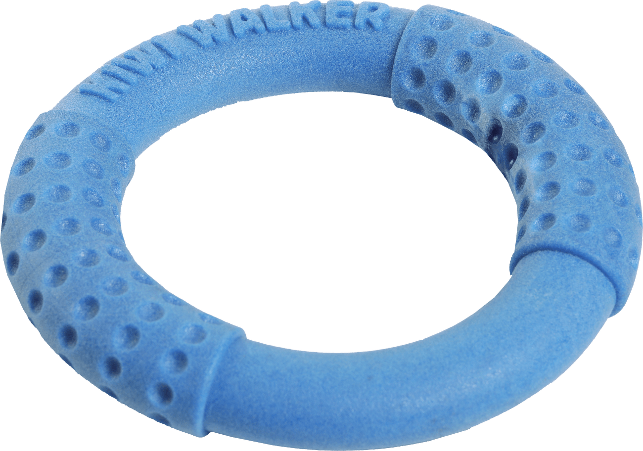 Hračka Kiwi Walker TPR guma kruh modrý 13cm