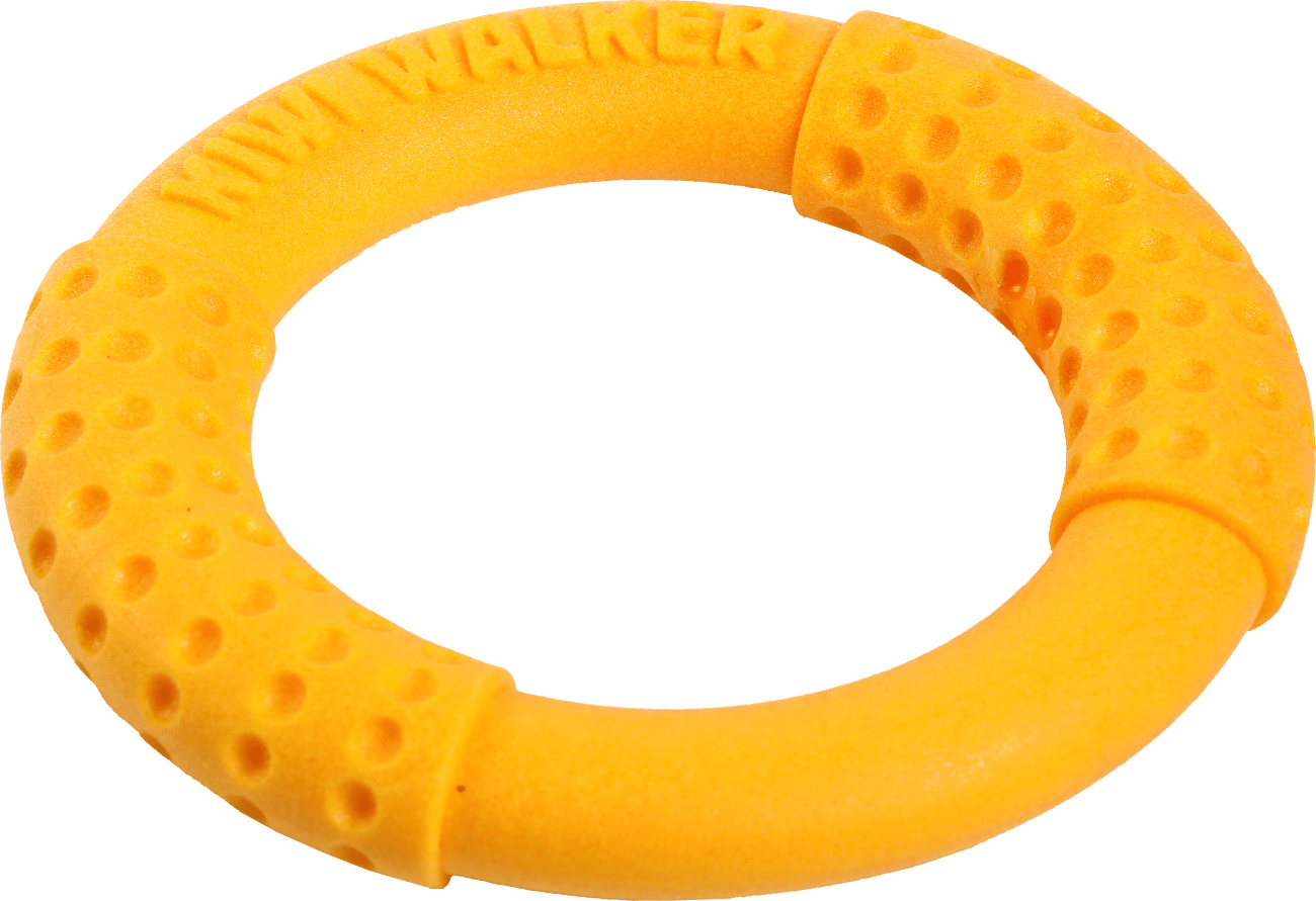 Hračka Kiwi Walker TPR guma kruh oranžový 13cm