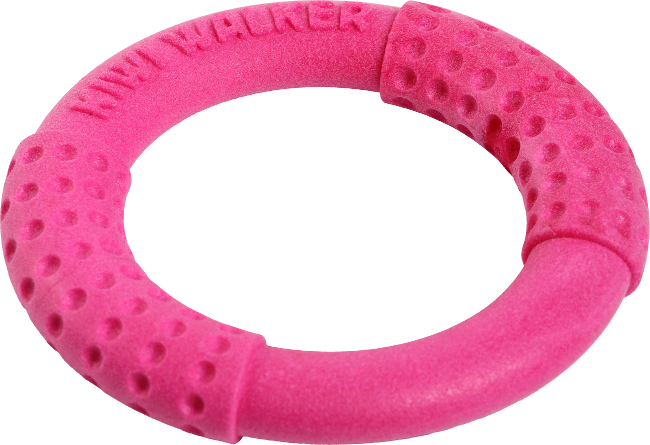Hračka Kiwi Walker TPR guma kruh růžový 13cm
