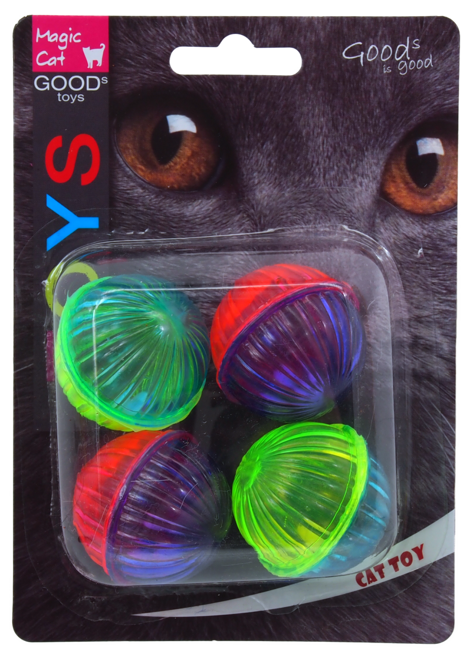Hračka MAGIC CAT míček lesklý plastový chrastící 3,75cm