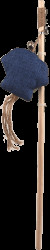 Hračka Magic Cat Natural Fun šidítko medúza s rolničkou a šantou kočičí modrá 40cm