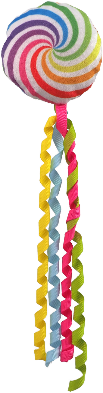 Hračka Magic Cat Rainbow Relax kolečko šustící s šantou kočičí duhové 7cm