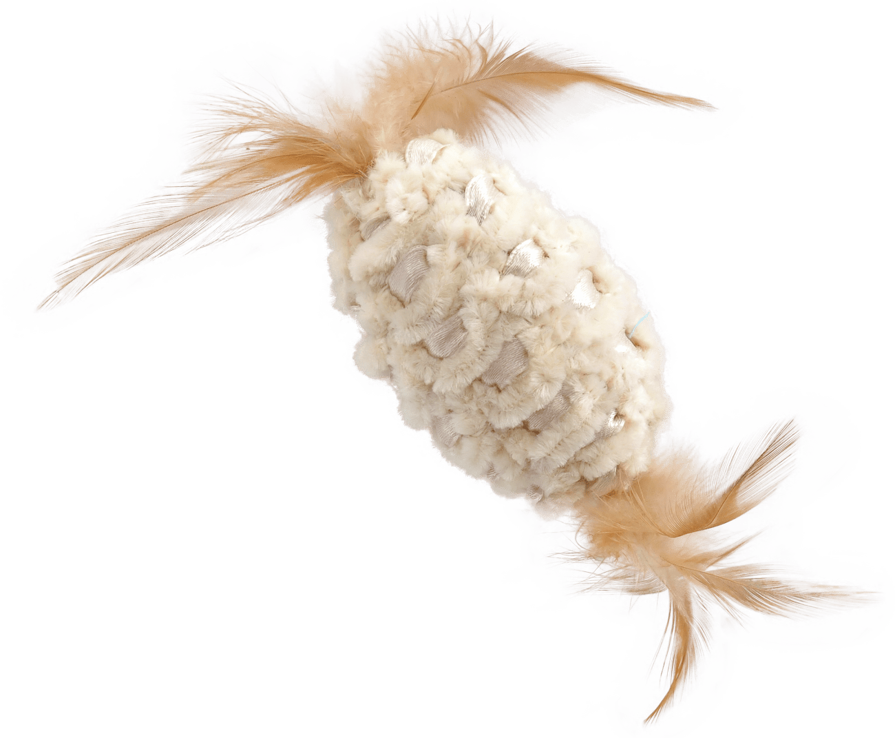 Hračka Magic Cat váleček žinylkový s pírky a catnip 20cm