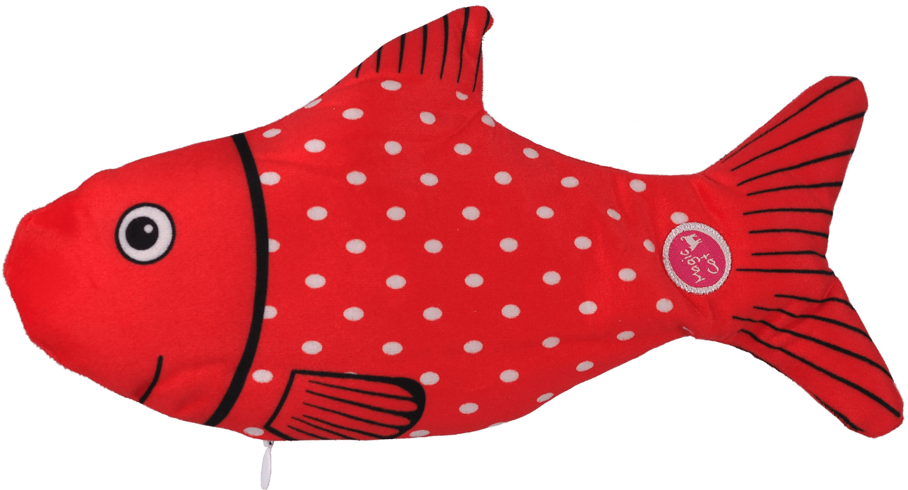 Hračka Magic Cat Winter Tale ryba pohyblivá červená 28cm