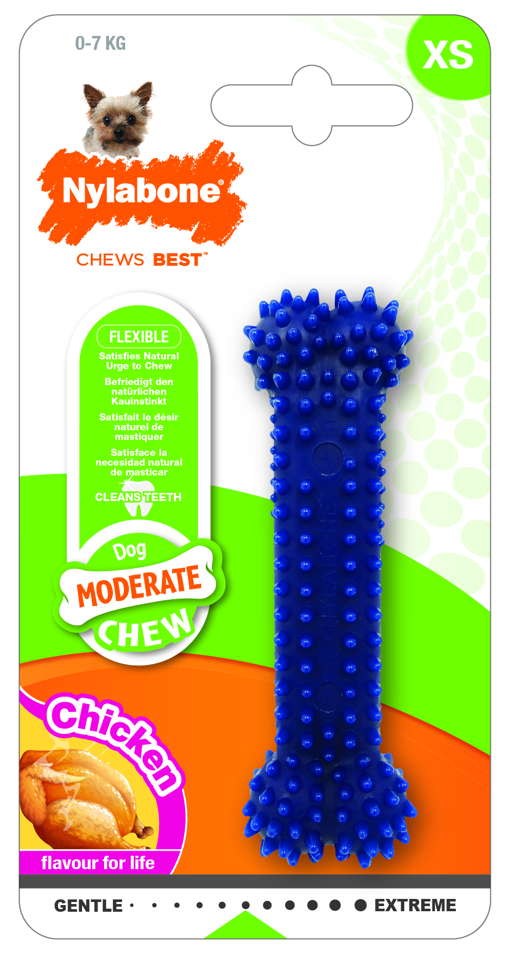 Hračka NYLABONE Moderate Dental Chew XS