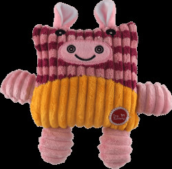 Hračka pro psy Dog Fantasy Cuties kráva růžová 12,5 cm