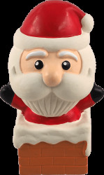 Hračka pro psy Dog Fantasy Winter Tale Santa latexový pískací 12 cm