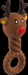 Hračka pro psy Dog Fantasy Winter Tale sob latexový pískací 14 cm