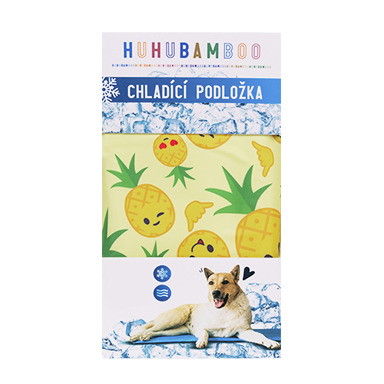 Huhubamboo HUHU chladici podlozka ananas 110x70cm XL