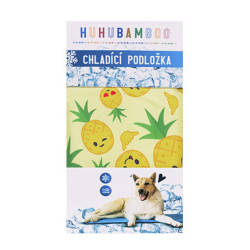 Huhubamboo HUHU chladici podlozka ananas 110x70cm XL