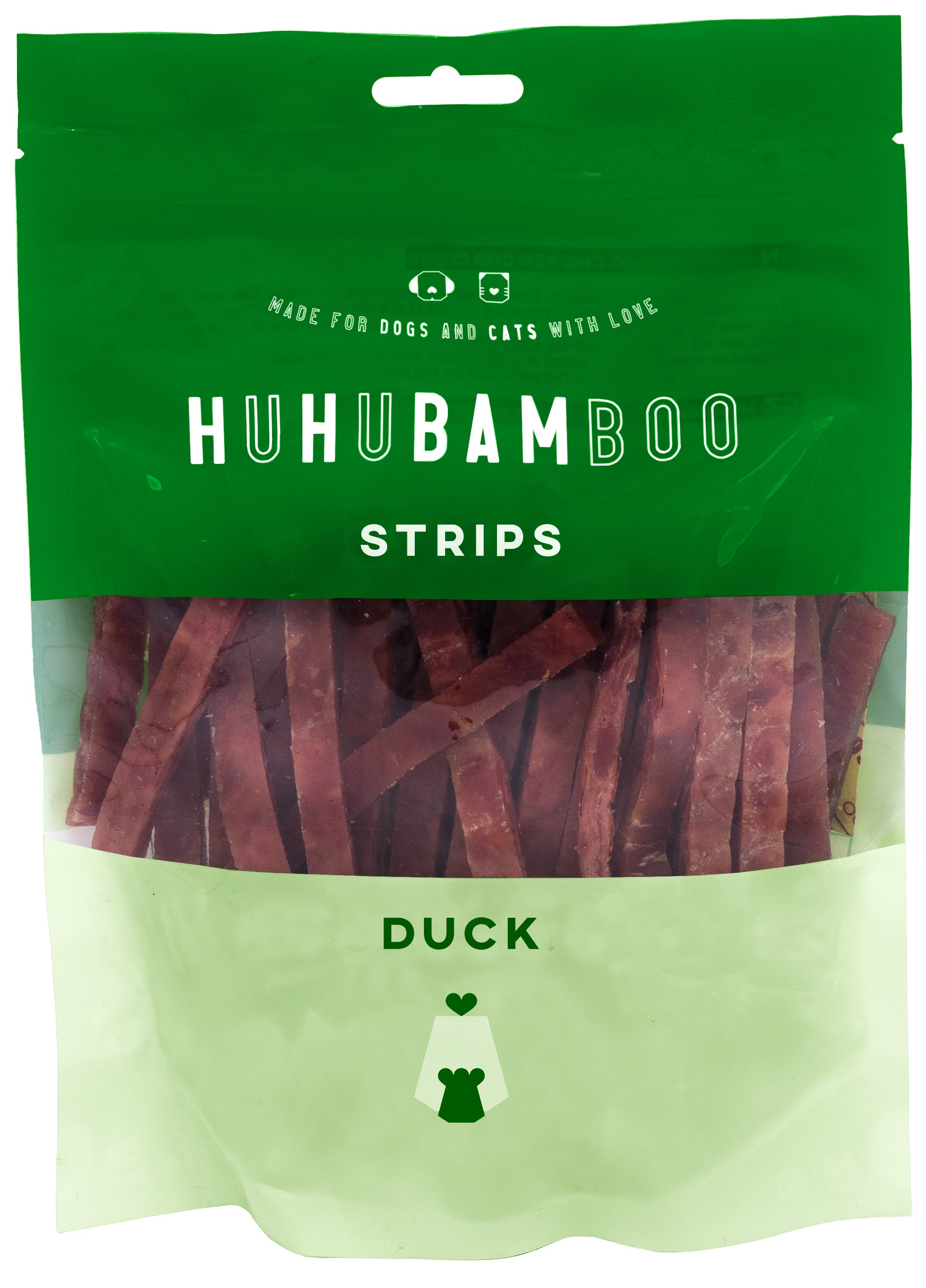 Huhubamboo kachní proužky 250 g