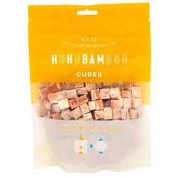 Huhubamboo kostky s kuřecím a treskou 75 g