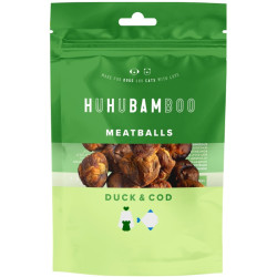 Huhubamboo masové koule s kachním a treskou 75 g