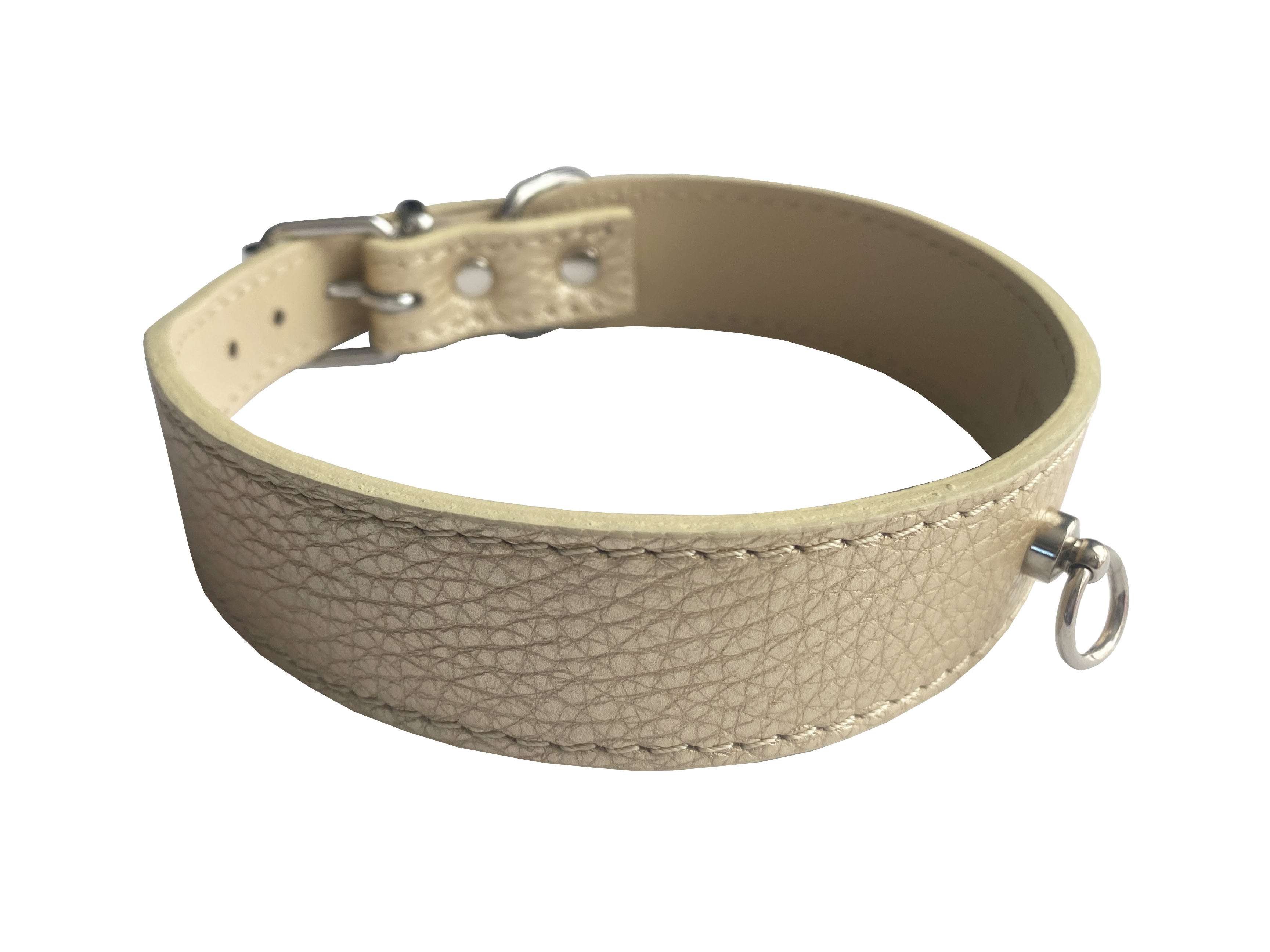 HUHUBAMBOO METAL obojek béžový L 2,8x34-39cm