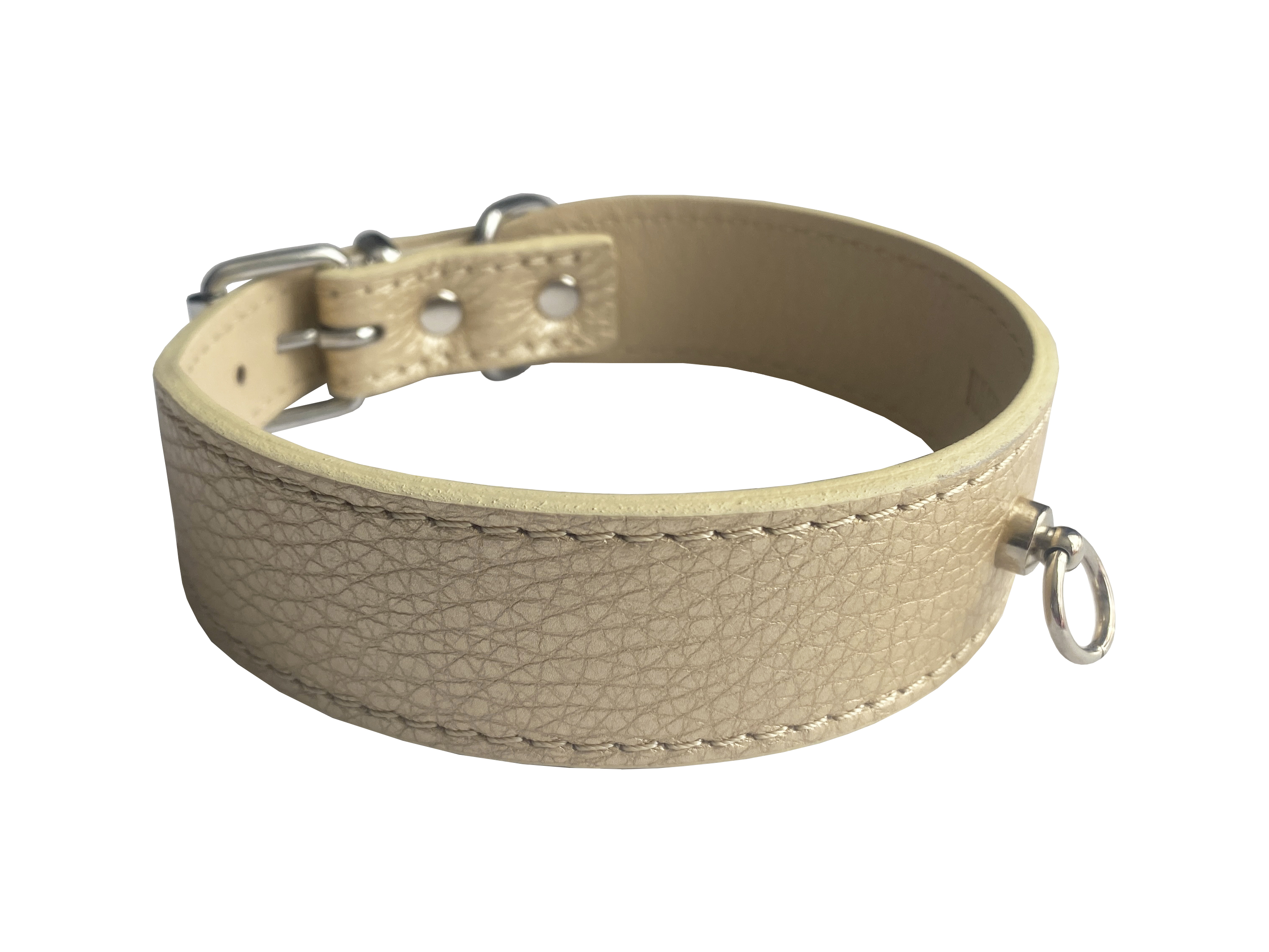 HUHUBAMBOO METAL obojek béžový M 2,8x30-35cm