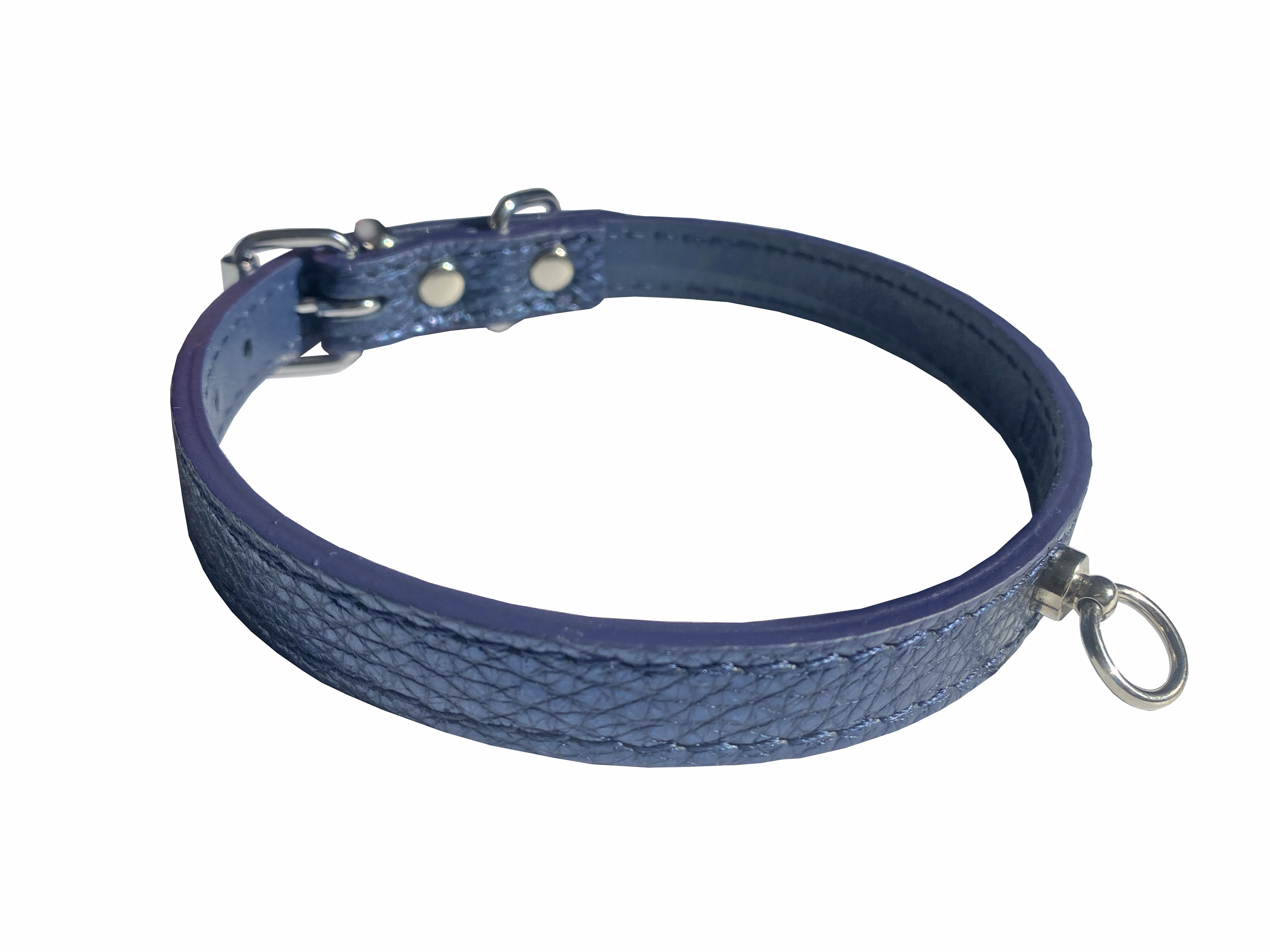 HUHUBAMBOO METAL obojek modrý L 1,6x31-37cm