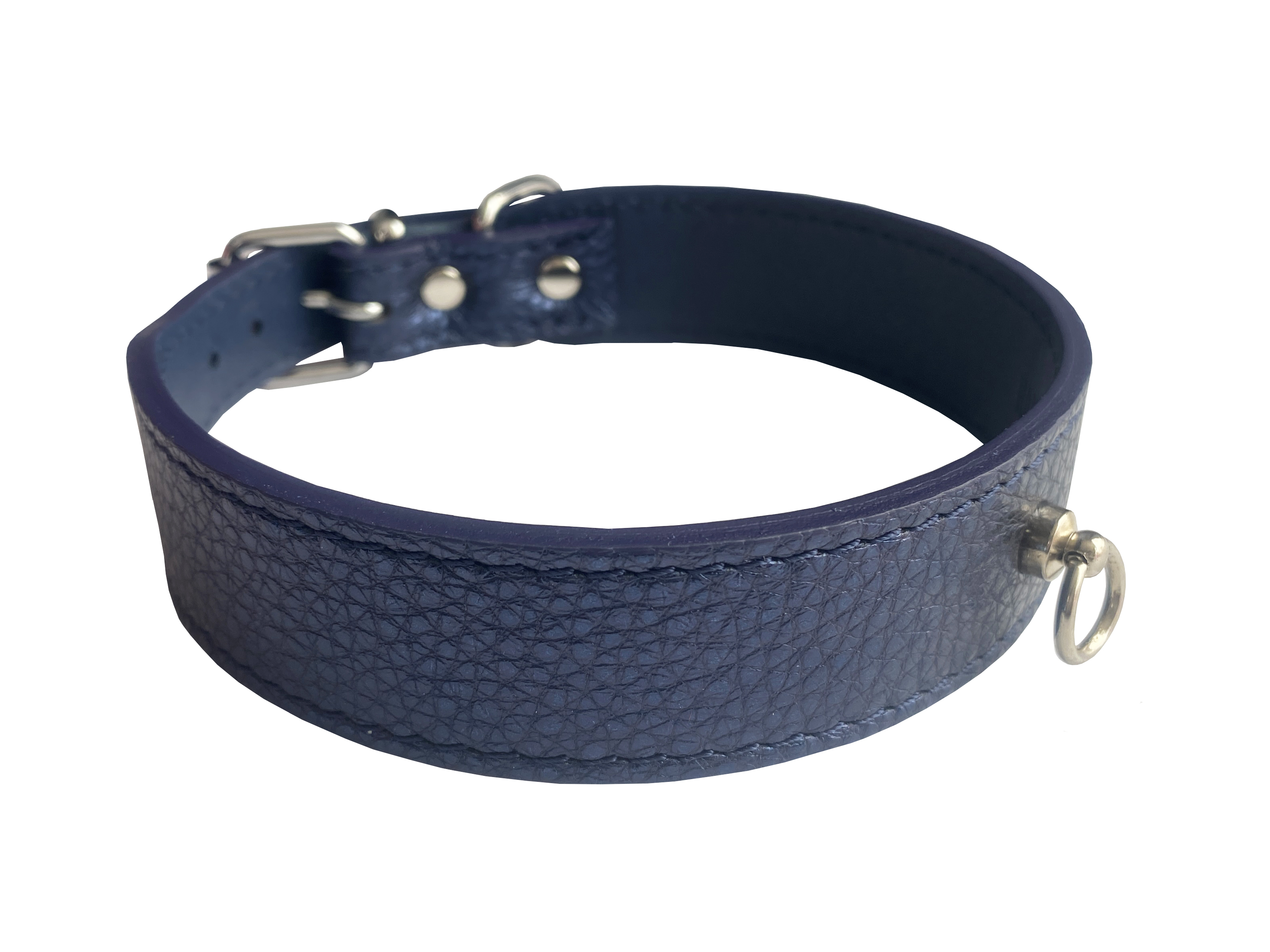 HUHUBAMBOO METAL obojek modrý L 2,8x34-39cm