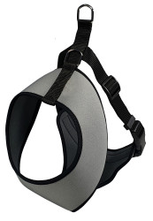 Huhubamboo postroj do auta neopren šedý | XS